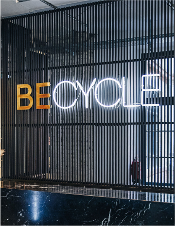 BECYCLE custom 3D Letters + custom Neon sign