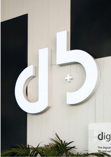 D+B custom 3D Letters