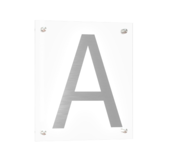 Technische Zeichnung des vormontierten Plattenprodukts mit dem Buchstaben "A"
