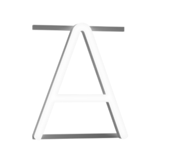 Technical drawing of the product profile pre-mounted with the letter "A"